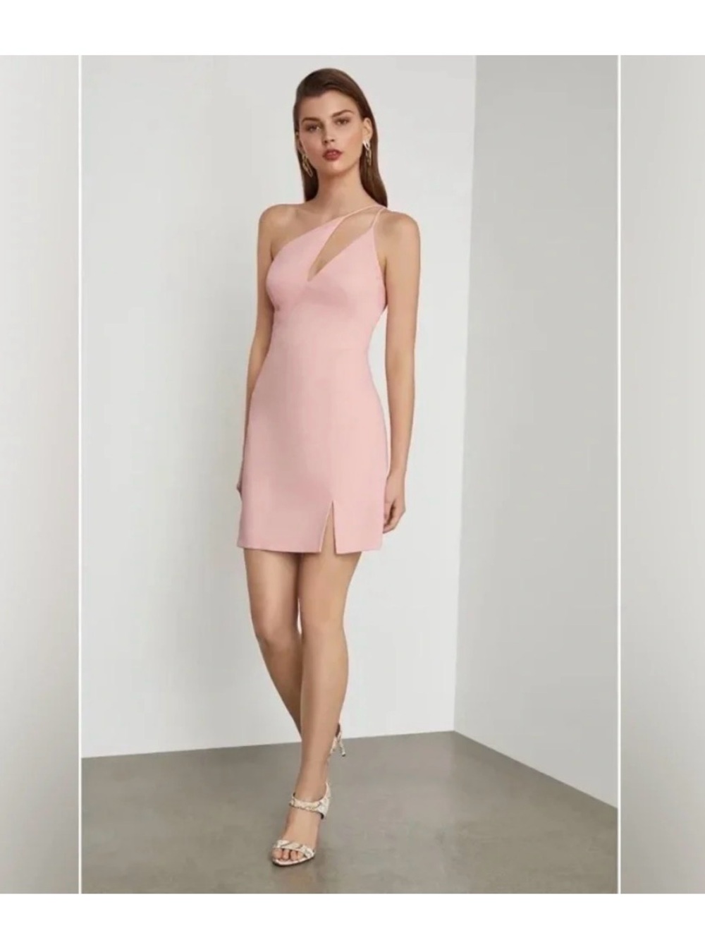 NWOT one shoulder sheath cocktail dress 8
